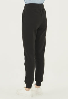 High Waisted Organic Cotton Sweatpants Black
