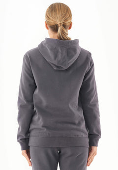 Women's Basic Soft Touch Organic Cotton Hoodie Asphalt
