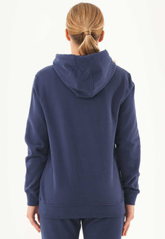 Women's Basic Soft Touch Organic Cotton Hoodie Navy