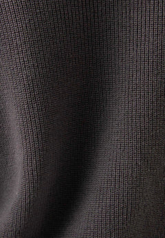 Women's Organic Cotton Turtleneck Knit Asphalt