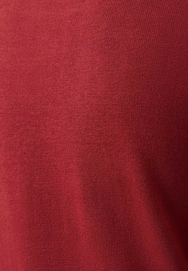 Women's Round Neck Organic Cotton Knit Merlot