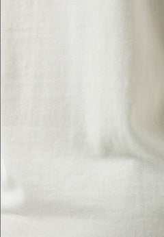 V-Neck Knitted Organic Cotton Sweater Off White