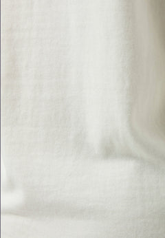 V-Neck Knitted Organic Cotton Sweater Off White