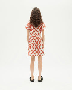Hebe Illusion Dress Orange