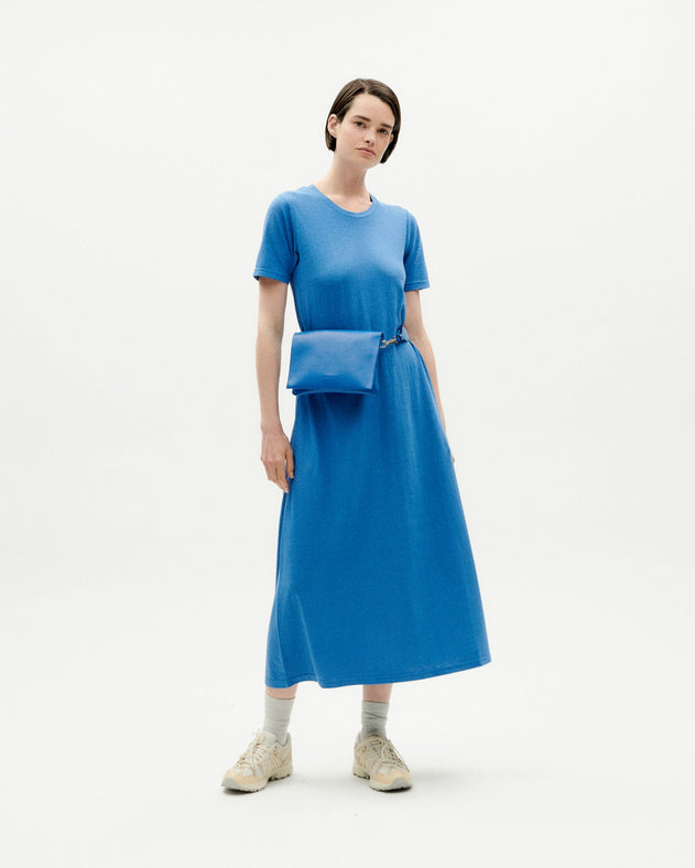 Oueme Hemp Dress Blue