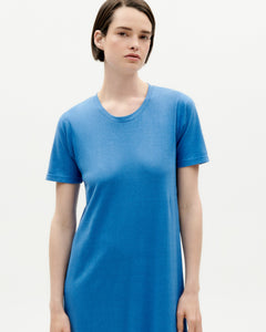 Oueme Hemp Dress Blue