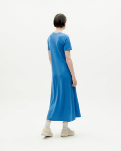 Oueme Hemp Dress Blue