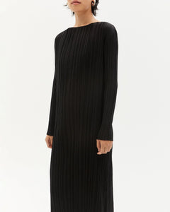 Myrtle Pleated Dress Black