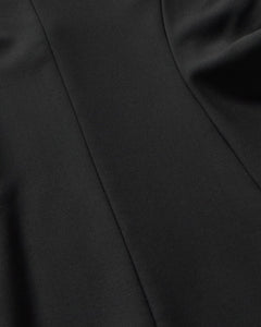 Black fine wool Arianne short dress
