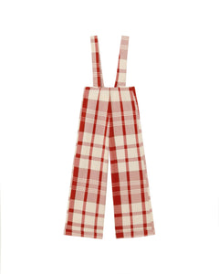 Luz Jumpsuit Red Picnic Checks