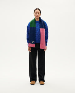 Blue braided wool sweater Carmen