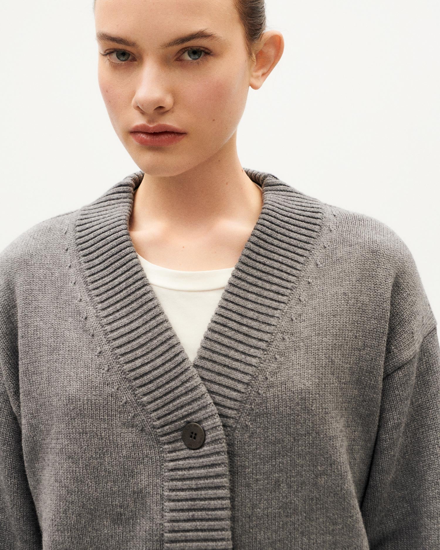 Gray wool cardigan Jazz