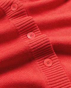Red wool cardigan Jazz