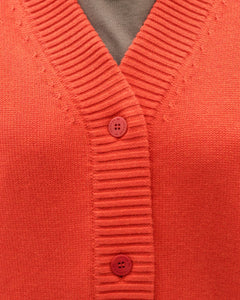 Red wool cardigan Jazz