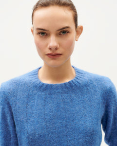 Blue alpaca wool Layan sweater
