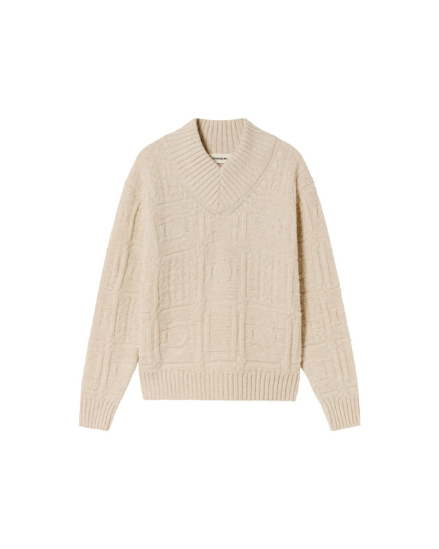 Ivory wool Miranda sweater