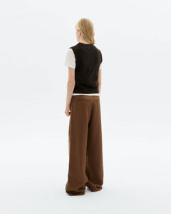 Kaia Vest Knitted Wool Brown