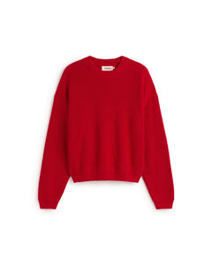 Carmen Cotton Sweater Red