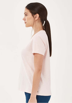 Women's Basic V-Neck T-Shirt Powder