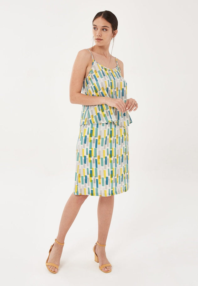 Women's Lyocell Spaghetti Strap Top Graphic Print