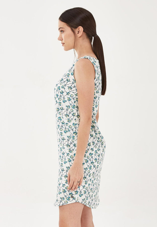 Tencel™ Lyocell Mini Dress With All-Over Floral Print