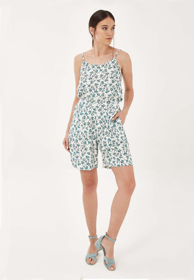 Tencel™ Lyocell Shorts With All-Over Floral Print
