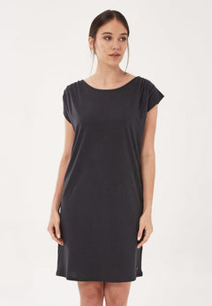 Lyocell Blend Jersey Mini Dress Onyx