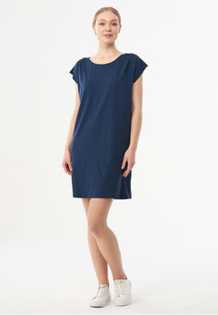 Lyocell Blend Jersey Mini Dress Navy