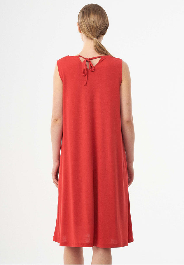 Sleeveless REPREVE® Blend Dress Red