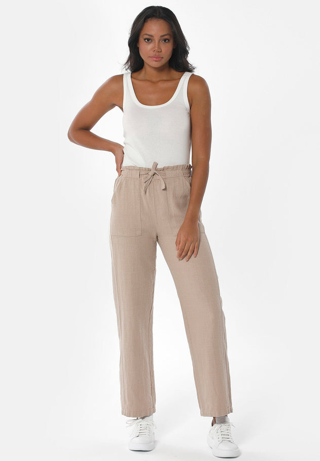 Garment Dyed Pants Beige