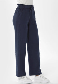 Garment Dyed Pants Navy Blue