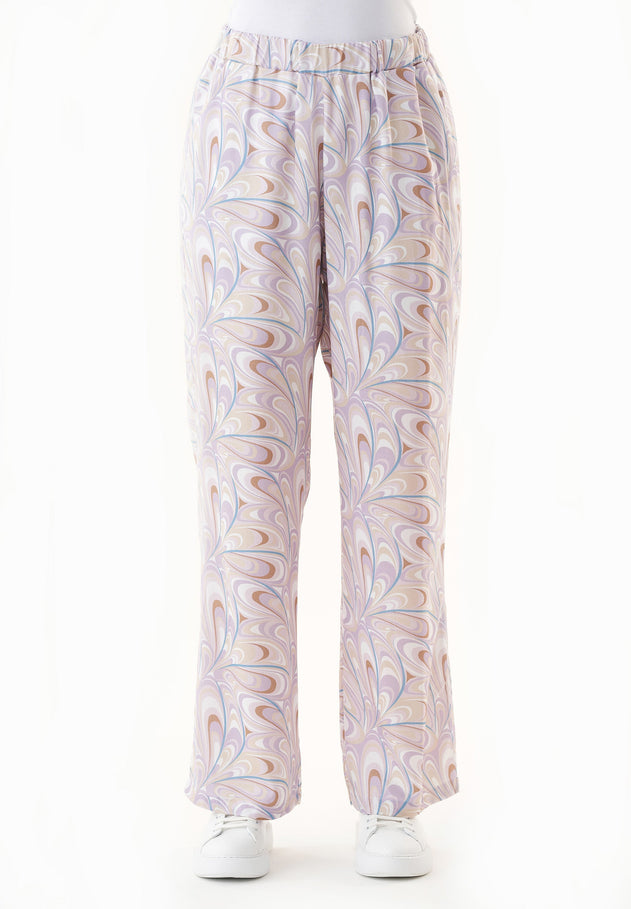 Lyocell Pants Color Waves Lavender