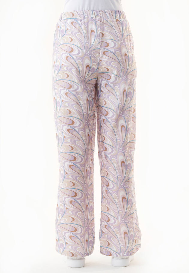 Lyocell Pants Color Waves Lavender
