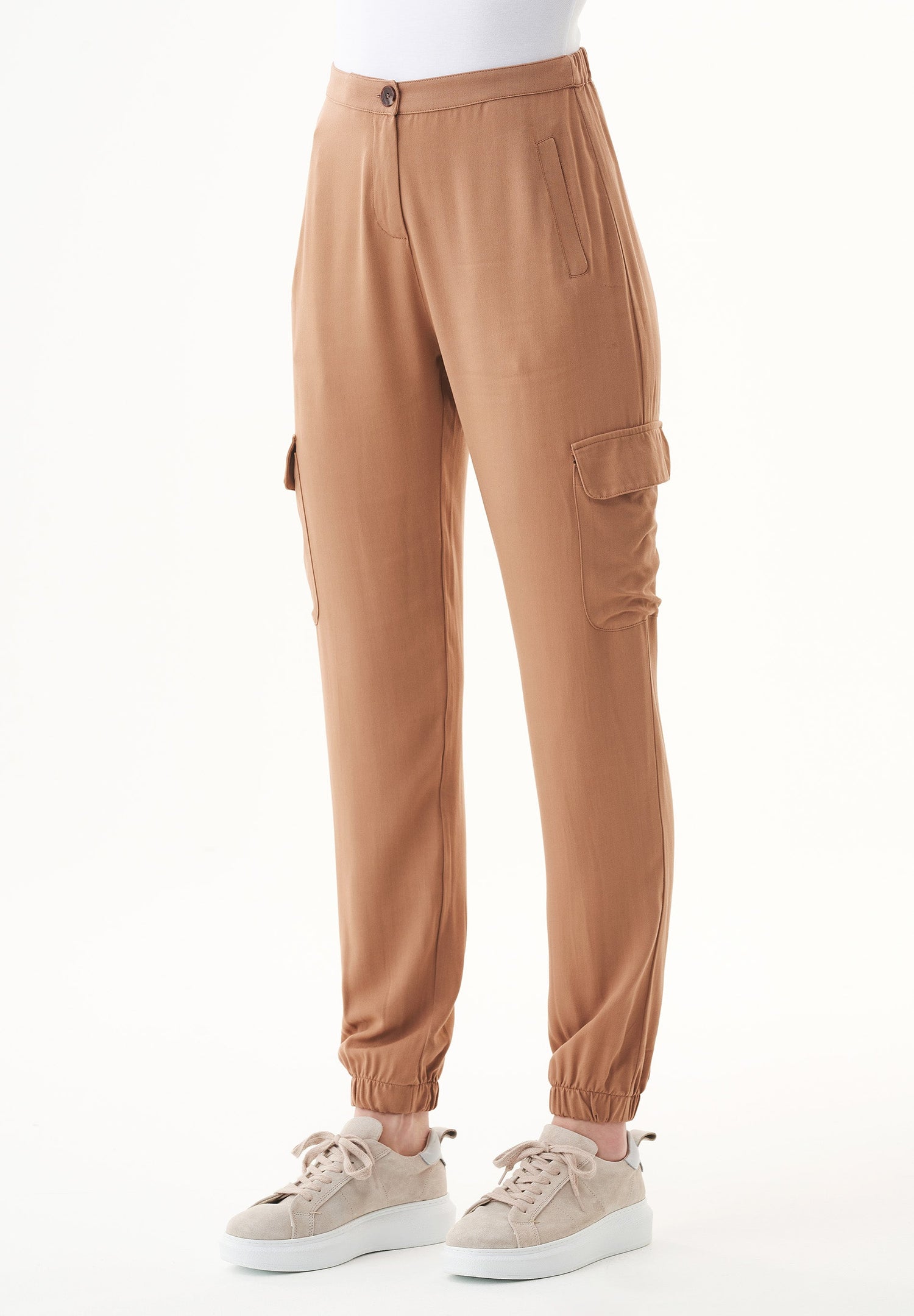 Women's Ecovero Cargo Pants Dark Hazelnut
