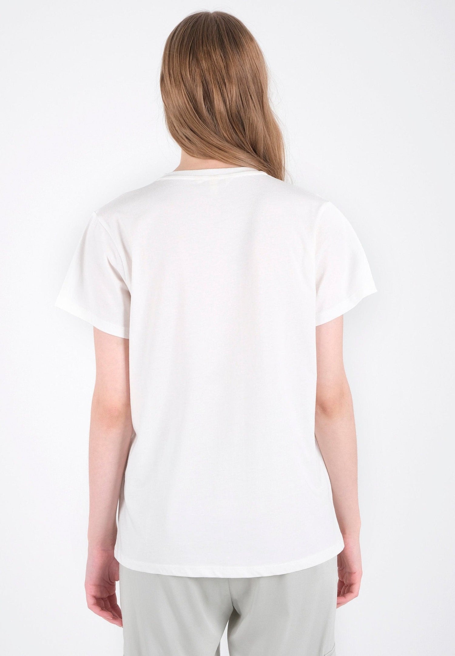 Women's Camouflage Print T-Shirt White