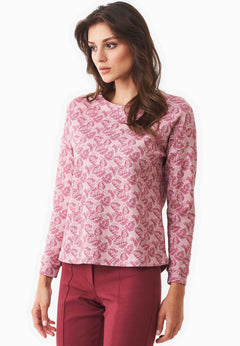 Women's Modal Blend Long Sleeve T-Shirt Autumn Leaves