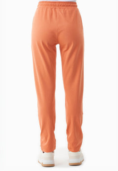 Women's Light Organic Cotton Interlock Sweatpants Dusty Orange
