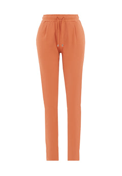 Women's Light Organic Cotton Interlock Sweatpants Dusty Orange