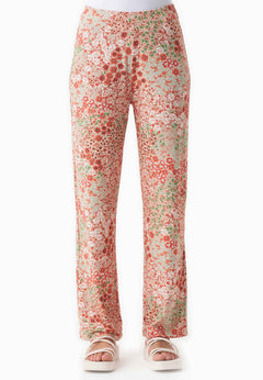Floral Pattern Jersey Pants Bloom Baby