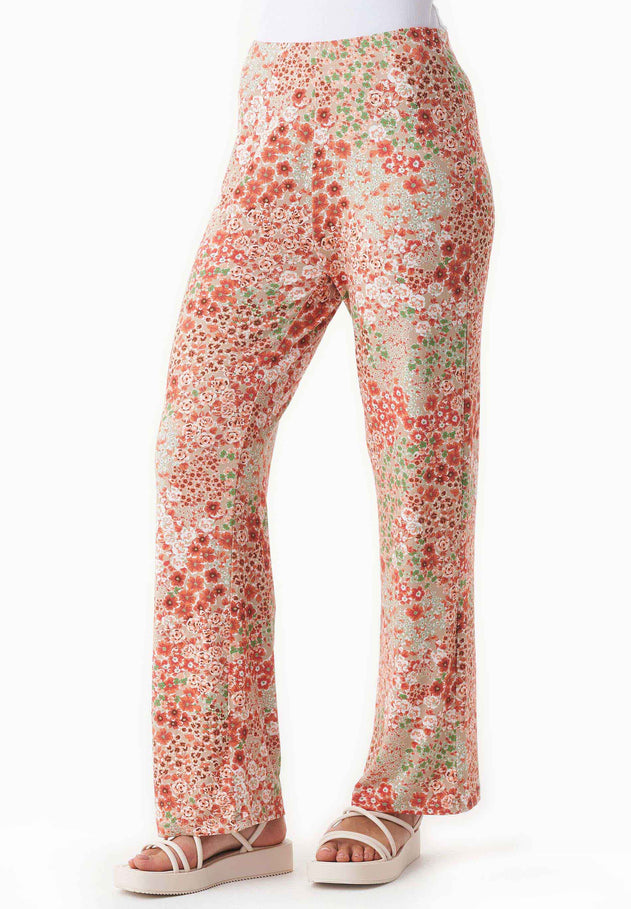 Floral Pattern Jersey Pants Bloom Baby