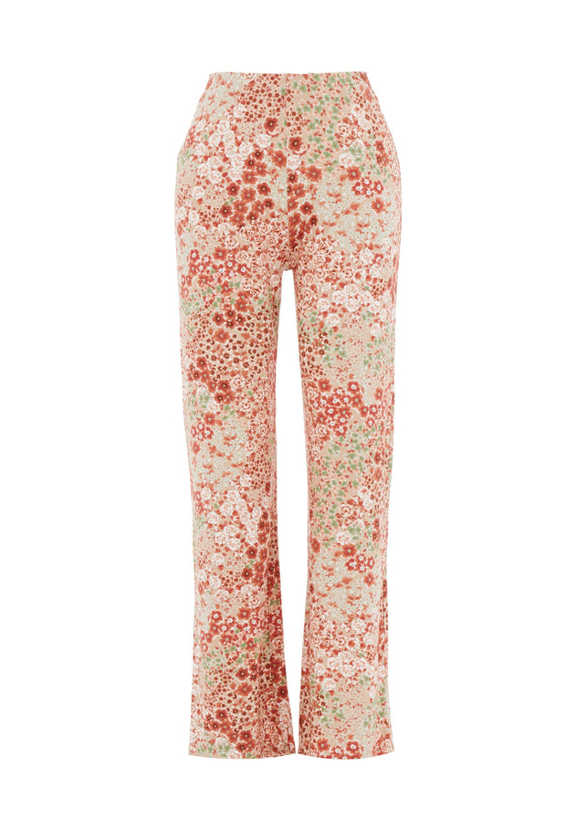 Floral Pattern Jersey Pants Bloom Baby