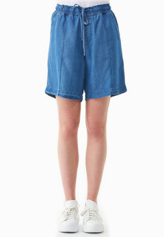 Lyocell Denim Shorts Light Blue