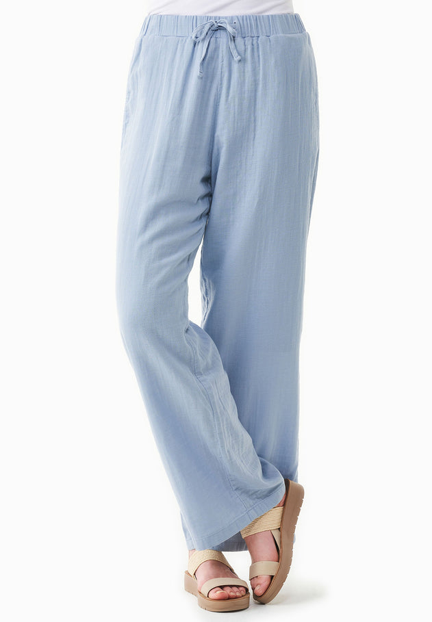 Muslin Summer Pants Ice Blue