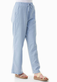 Muslin Summer Pants Ice Blue