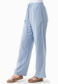 Muslin Summer Pants Ice Blue