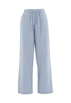 Muslin Summer Pants Ice Blue