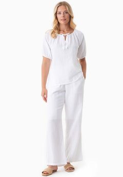 Muslin Summer Pants White