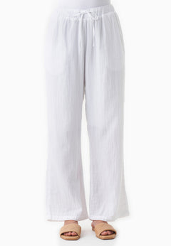 Muslin Summer Pants White