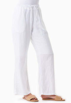 Muslin Summer Pants White