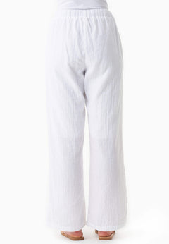 Muslin Summer Pants White